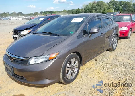 2012 Honda Civic Lx из США, поврежденный, VIN 19XFB2F54CE359785